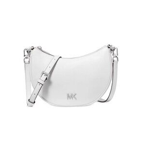 MICHAEL KORS Kyla leather pouchette shoulder crossbody bag -Optic White